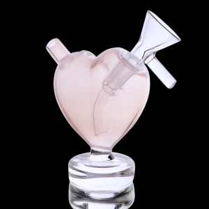 3.2" Valentine Heart Water Pipe w/ 10mm Bowl [FTWAT0635]